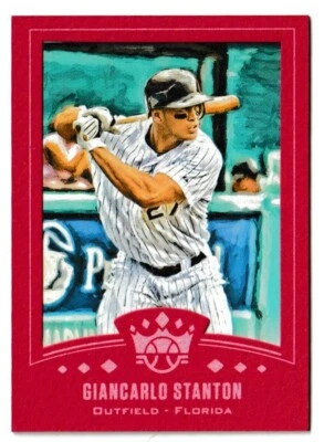 2019 Panini Diamond Kings DK02 Red Frame Giancarlo Stanton DK02-GS Yankees - Image 1 of 3