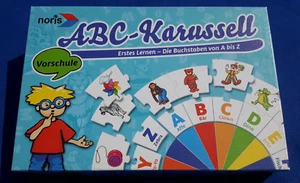 LEHRREICHES BRETTSPIEL ABC-KARUSSELL VON NORIS - Neuwertig! - Bild 1 von 3