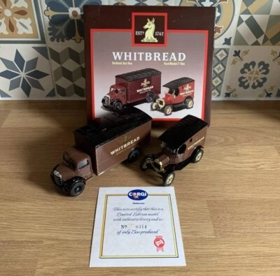 Corgi Whitbread D94 1 Bedford Box Van And Ford Model T Van Die Cast New H - Image 1 of 4