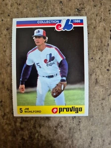 1986 COLLECTION PROVIGO MONTREAL EXPOS / 6 OF 28 JIM WOHLFORD - Picture 1 of 2