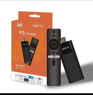 MX10 F3 TV Stick 6 Android 13 TV Box 2.4/5G Dual WIFI Support 4K Display. Decod. - Immagine 1 di 4