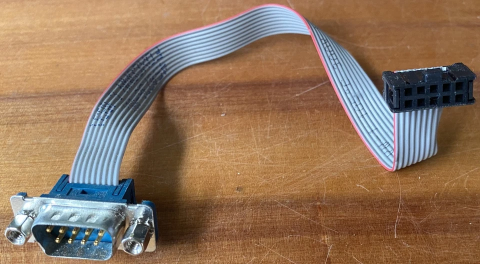 10-Pin to DB9 Serial (COM Port) Motherboard Header Cable From HP SFF Desktop - Image 1 of 1