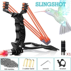 Steinschleuder Slingshot Schleuder Zwille Katapult Sportschleuder Jagd Profi Set - Bild 1 von 13