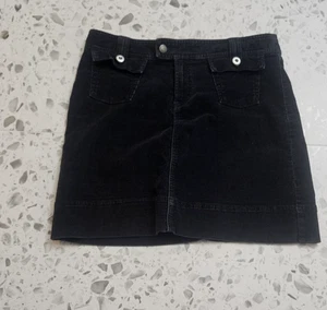 Patagonia Corduroy Charcoal Grey Hiking Outdoors Mini Skirt Women's Sz 8 - Picture 1 of 9