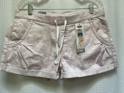 LEVI's Denizen Low Rise Shorts, W, SZ L Pink Roll Cuff Drawstring Waist NEW - Image 1 of 4