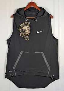 Nike Florida State Seminoles Felpa con Cappuccio Senza Maniche Uomo Large Dri Fit Warm Up Nera - Foto 1 di 4