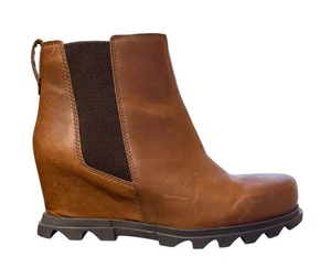 Sorel Joan of Arctic Wedge III Chelsea Boot Wms Size 10 Hazelnut Brown Pull On - Picture 1 of 8