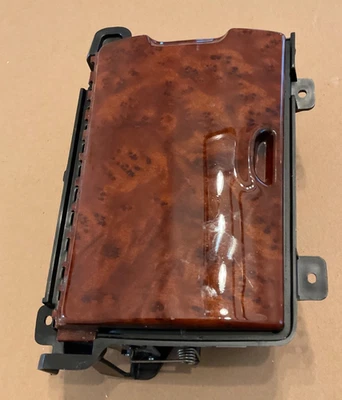 Portavasos Toyota Highlander Limited 2004-2007 consola central grano de madera OEM Foto 1 de 3