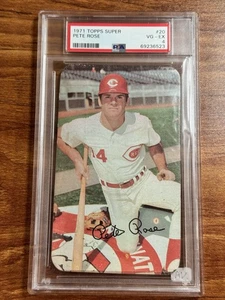 1971 Topps Super Baseball #20 Pete Rose Cincinnati Reds PSA 4 VG-EX - Picture 1 of 2