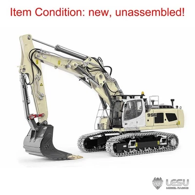 LESU Metal 1:14 Radio Control Hydraulic Excavator Aoue LR956 KIT 3Arms RC Digger - Image 1 of 4