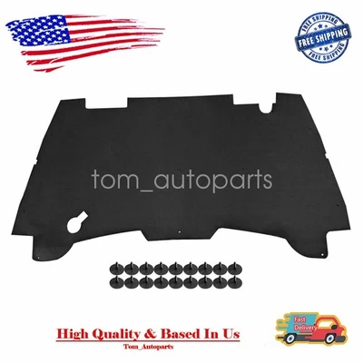 For 1994-2001 Dodge Ram 1500 2500 3500 Cummins Hood Insulation Pad with Clips Foto 1 de 4