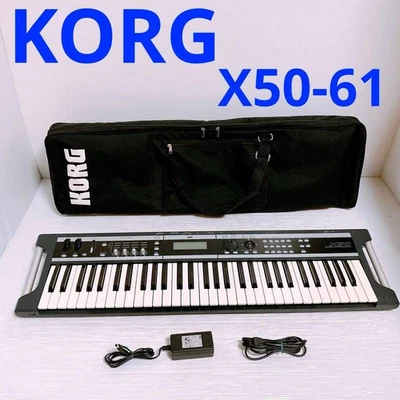 KORG X50-61 Synthesizer 61 keys  w/ Case Working [Excellent] - Image 1 of 4