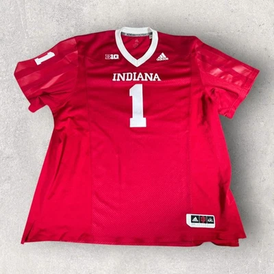 Adidas Indiana Hoosiers NCAA Football Jersey #1 Whop Philyor Mens Size 4XL - Image 1 of 4