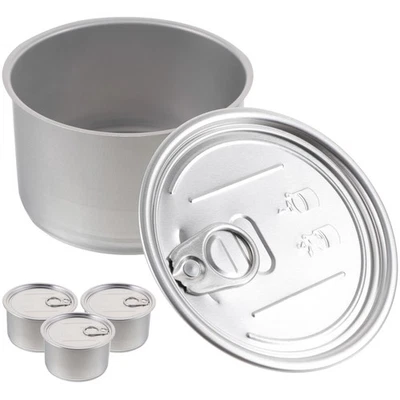  4 Pcs Katzenfutter Behälter Blechbehälter Mit Deckel Bonbondosen - Bild 1 von 4