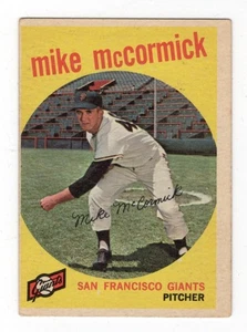1959 Topps Baseball Mike McCormick # 148 ottime condizioni - Foto 1 di 1