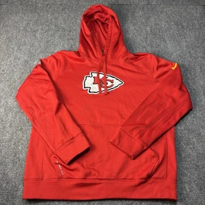 Sudadera con capucha pulóver Nike Therma Fit Kansas City Chiefs NFL On Field para hombre mediana - Imagen 1 de 10