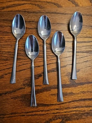 Juego de 5 cucharaditas Rogers Co RG200 acero inoxidable 18/10 cubiertos cubiertos cubiertos Corea Foto 1 de 3
