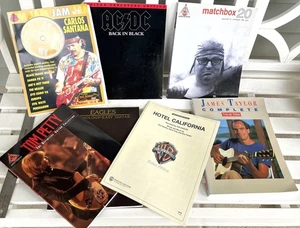 Guitar Music Tablature Books AC/DC Eagles Tom Petty Carlos Santana Matchbox 20 - Picture 1 of 12
