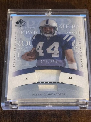 2003 SP Authentic - Rookie Authentics Patch Dallas Clark #243(MEM, RC) JSY Colts - Image 1 of 4