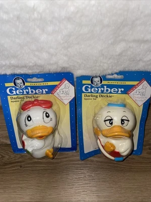 Lote de juguetes exprimibles de vinilo Gerber Darling Duckie Duckie Duck 1993 de colección nuevo en stock Foto 1 de 4