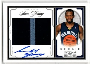 2009-10 National Treasures Basketball Sam Young ROOKIE PATCH AUTO GRIZZLIES /99 - Picture 1 of 1