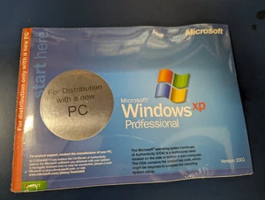 MICROSOFT WINDOWS XP PROFESSIONAL  FULL OPERATING SYSTEM MS WIN PRO SEALED - Picture 1 of 4
