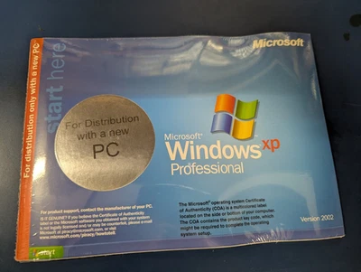 MICROSOFT WINDOWS XP PROFESSIONAL  FULL OPERATING SYSTEM MS WIN PRO SEALED - Image 1 of 4