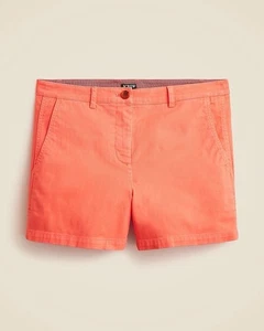 J.Crew Damen 4" Heritage Chino Short Größe 18 koralle orange adrette Sommer - Bild 1 von 12