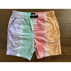 Empyre Dixon Tie Dye Shorts Mens Elastic Waist Casual Cotton Blend Medium - Picture 1 of 7