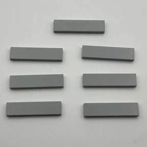 2431 LEGO Parts Tile 1x4 LIGHT BLUISH GRAY Qty 7 - Picture 1 of 1