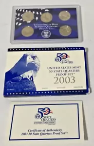 2003 United States Mint 50 State Quarters Mint Proof Set™ W/ BOX & COA - Picture 1 of 5
