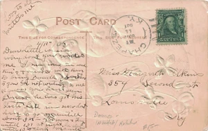 1908 Chapeze, Kentucky Inverted Dial Doane (3/1) Cancel on Easter Postcard - DPO - Picture 1 of 1
