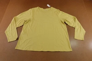 Old Navy Womens Size XL Lemongrass Every Wear Crew Neck Long-Sleeve T-Shirt NWT - Picture 1 of 9