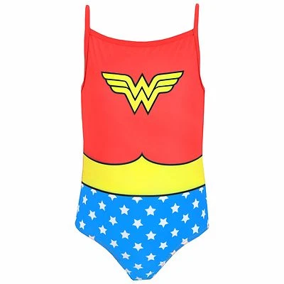Traje de baño con logotipo de Wonder Woman para niñas DC Comics traje de baño para niños Foto 1 de 2