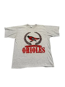 Vintage MLB 1991 Baltimore Orioles Baseball Team Logo T-Shirt - Picture 1 of 5