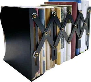 Metal Bookends, Book Ends for Heavy Books, Adjustable Book Holder for Shelves, B - Picture 1 of 3