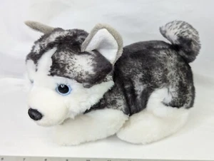 Peluche Aurora Miyoni Tots Husky Lupo Cane Cucciolo 7 Pollici 2017 Peluche Giocattolo - Foto 1 di 10
