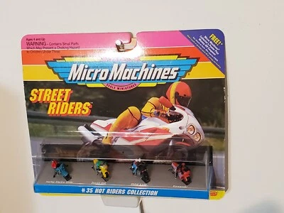 Vintage Micro Machines Street Rider HOT Riders #35 Collection Motorcycle Set NIB - Image 1 of 4