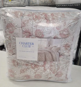 Charter Club Sorrento 3-Pc.Full/Queen Comforter Set Pink - Picture 1 of 6