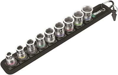 Wera 8790 HMB HF Belt B 1 Socket Set 3/8" Drive Metric 10 Pieces 05003970001 - Image 1 of 4