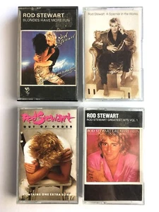 ROD STEWART x 4 GREATEST HITS, BLONDES HAVE, SPANNER, OUT OF ORDER Cassettes - Picture 1 of 5