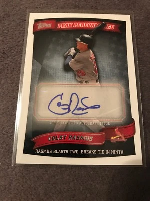 2010 Topps Update Series Colby Rasmus Cardinals Peak Performance Auto #PPA-CR - Image 1 of 2