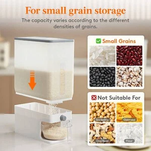 Rice Dispenser 25 Lbs(11.3kg), Rice Storage Container Sealed-Huge discounts - Picture 1 of 22