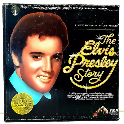 Elvis Presley Story 1977 Vinyl RCA Records Box Set - Image 1 of 4