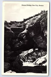 Sun City Kansas ks Natural Bridge Echt Foto Postkarte RPPC D064 - Bild 1 von 2