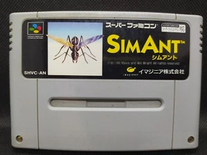 SimAnt - NEW SAVE BATTERY - Super Famicom Nintendo SFC JP - SHVC-AN - Picture 1 of 10