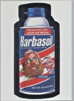 WACKY PACKAGES  Promo Card  BARBASOIL WACKY PACKAGES OLD SCHOOL - Image 1 of 3