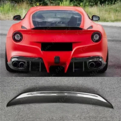 FOR 2013-2017 Ferrari F12 Berlinetta Real carbon fiber rear spoiler fins 1PCS - Imagem 1 de 4