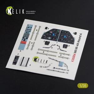 MI-4 interior 3D decals for Trumpeter kit for model kit KeliK K35004 Scale 1:35 - Picture 1 of 24