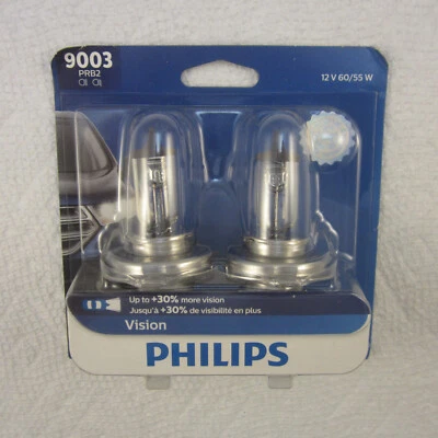 Paquete de 2 bombillas de faros Philips More Vision 9003PRB2 60/55W. Foto 1 de 4